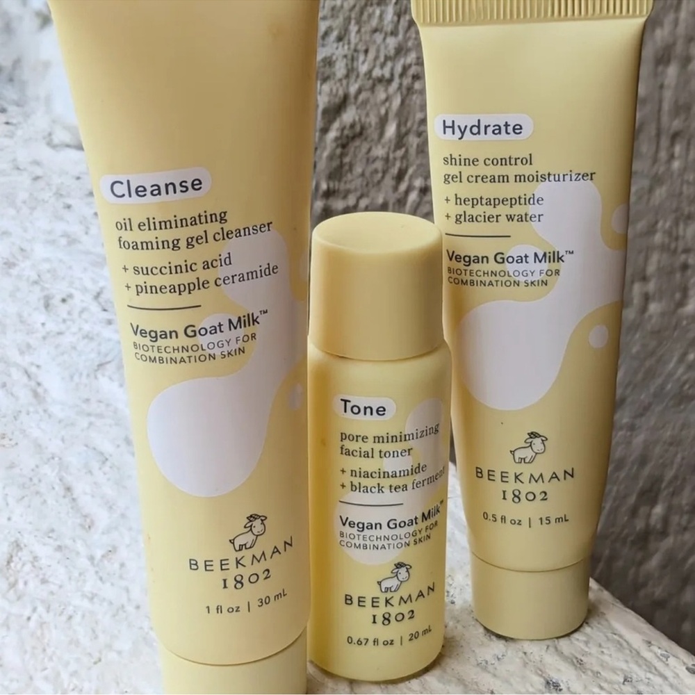 Beekman 1802 Skincare Trio with Vegan Goat Milk NIB - Picture 2 of 2